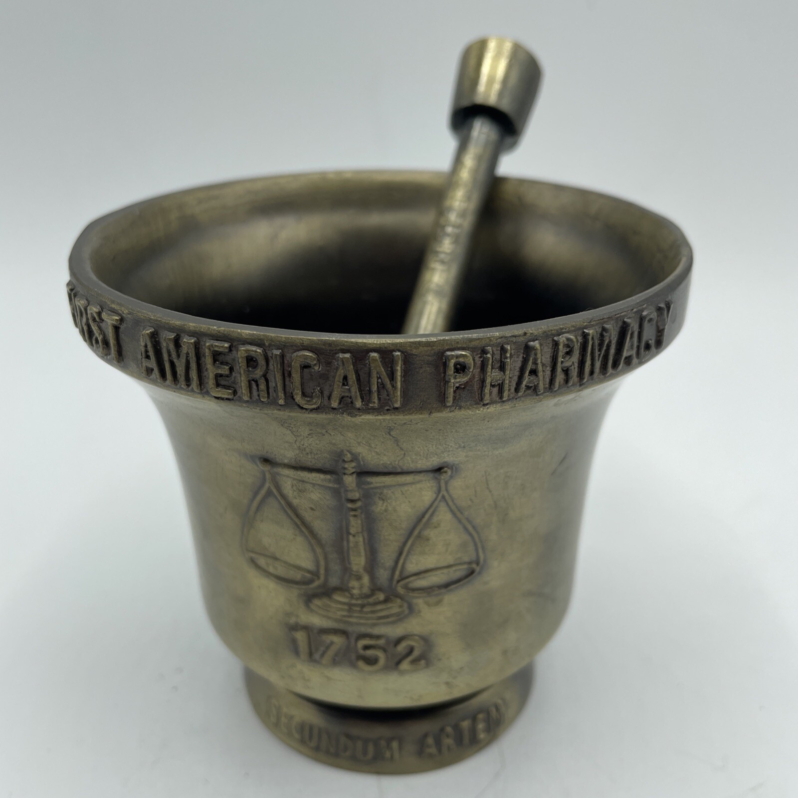 VTG Mortar & Pestle Lot of 5 Decorative Brass Apothecary Pharmacy Pill Grinder