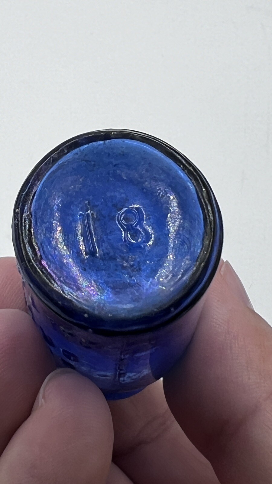 Vintage Cobalt Blue Glass Bottles LOT Of (4) Art BROMO Seltzer Emerson BALTIMORE