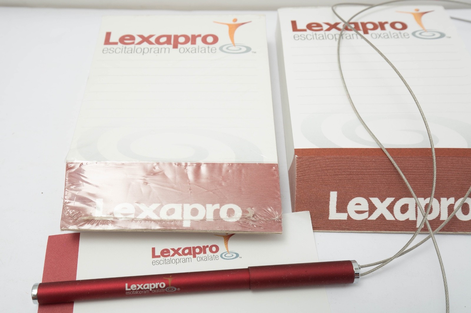 Lexapro Pen Notepad Drug Rep Pharmaceutical Promo Advertising Lot Pharmacy