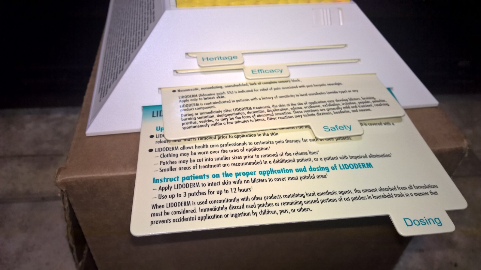 Drug Rep 3D light up Model Lidoderm Lidocaine patch collectible memorabilia NEW