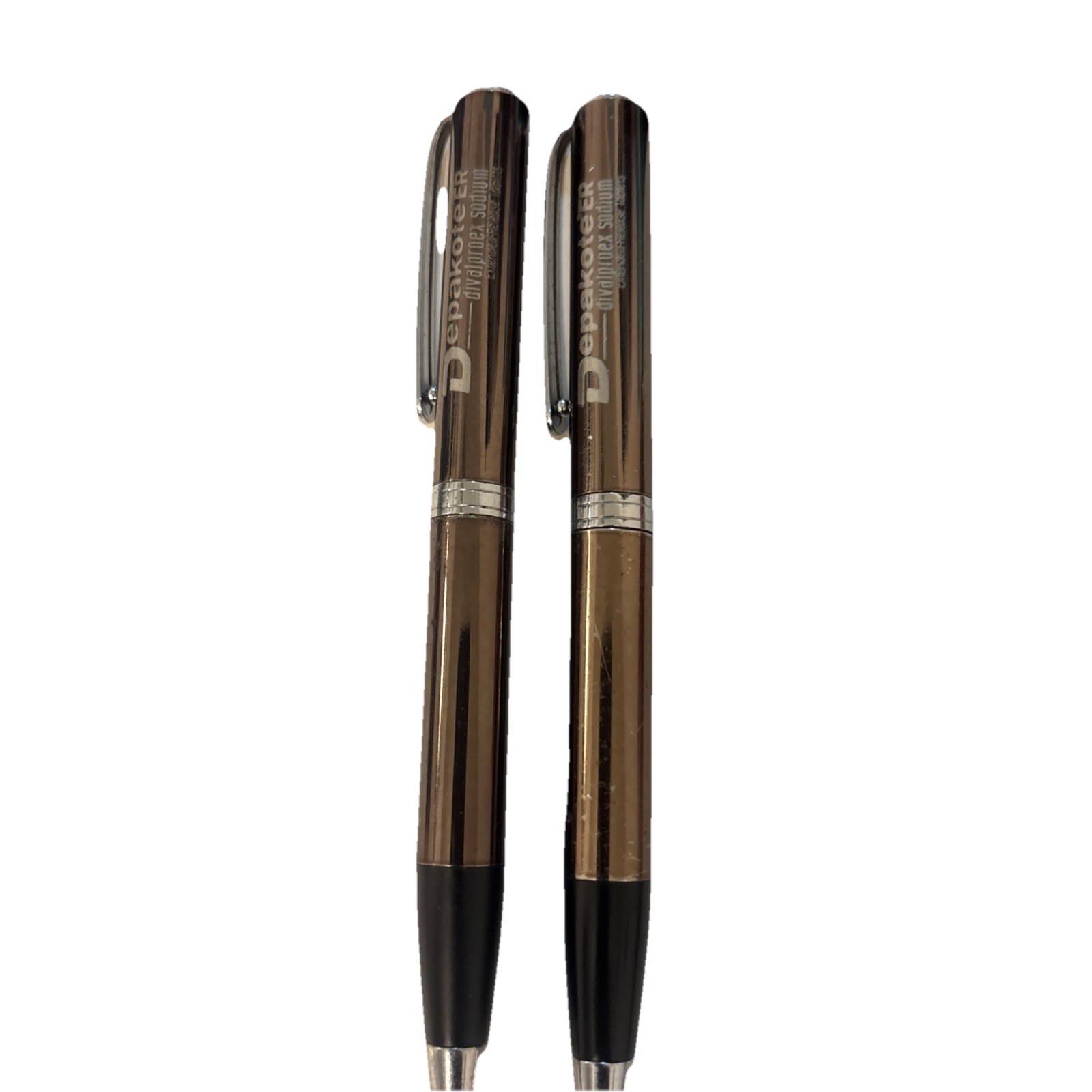 Pharmaceutical Pen Depakote ER drug rep Twist Point Heavyweight Brown Silver Lot