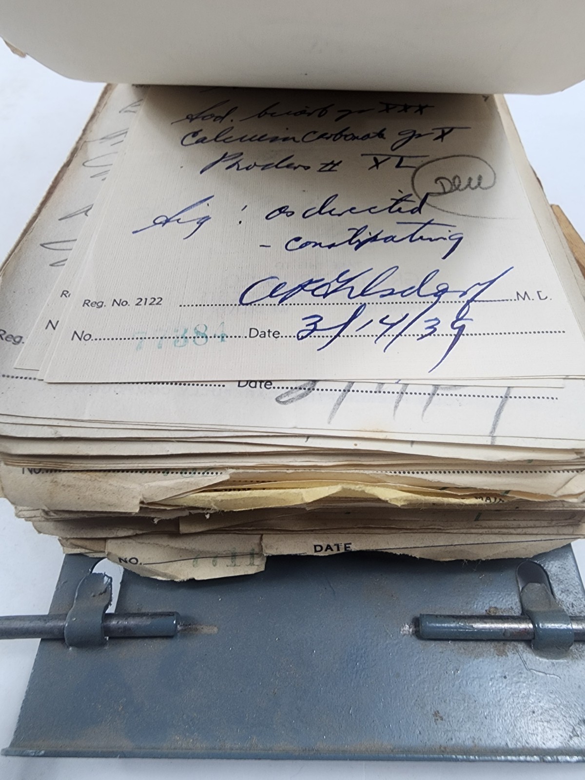 Prescription Atlas Rx Pad Paper Apothecary Druggist Pharmacy Medicine 1939