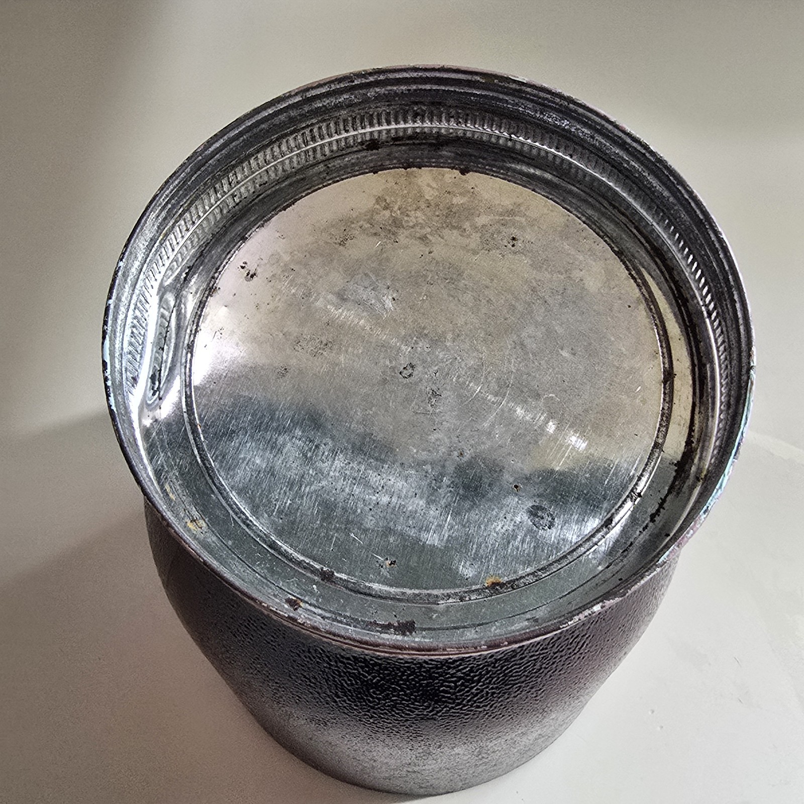 Antique Pharmacy Apothecary Wide Mouth Amber Brown Glass Gallon Jar & Lid RARE