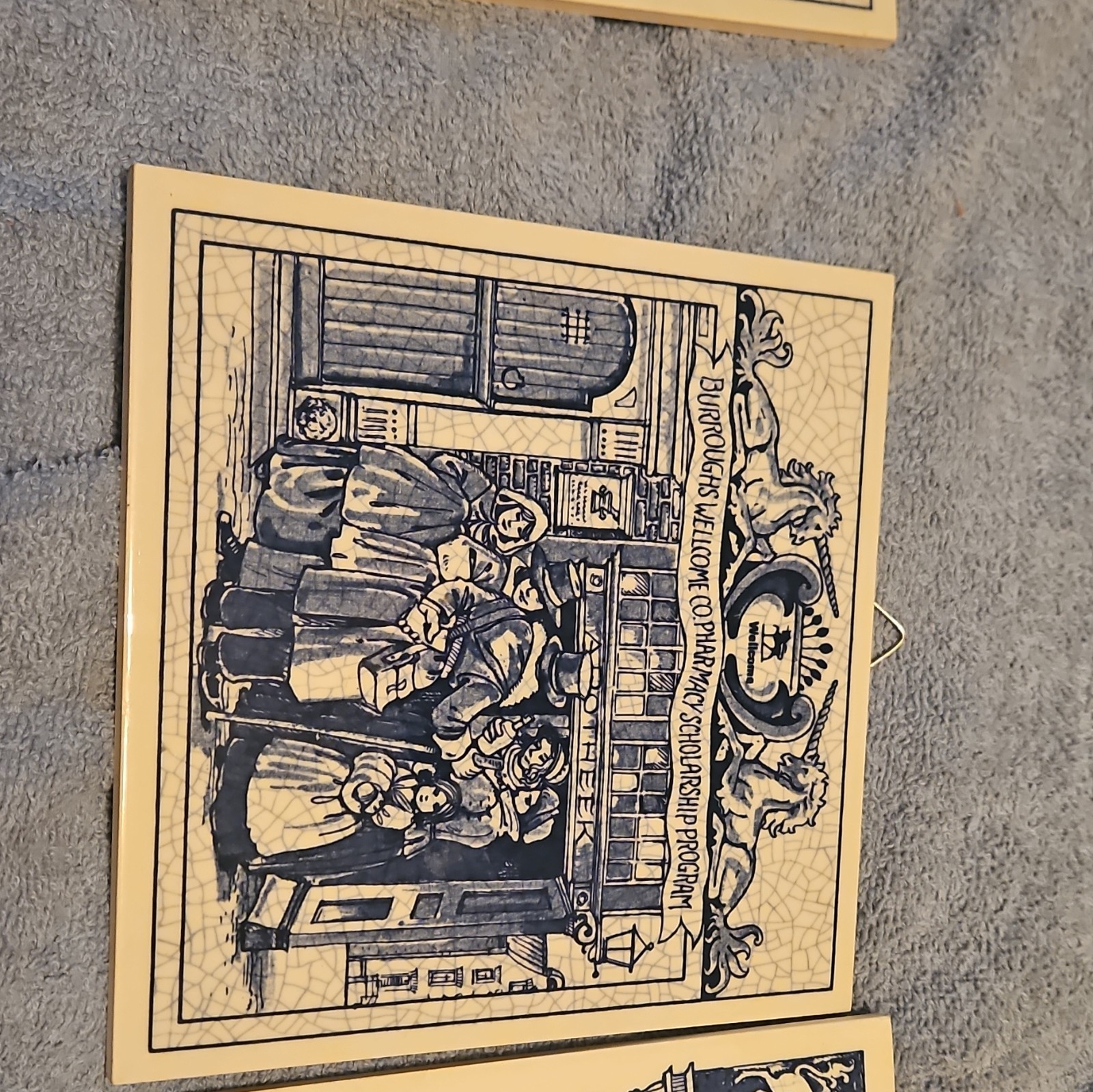 Burroughs Wellcome & Co. Pharmacy Scholarship Program Delft Tile Lot
