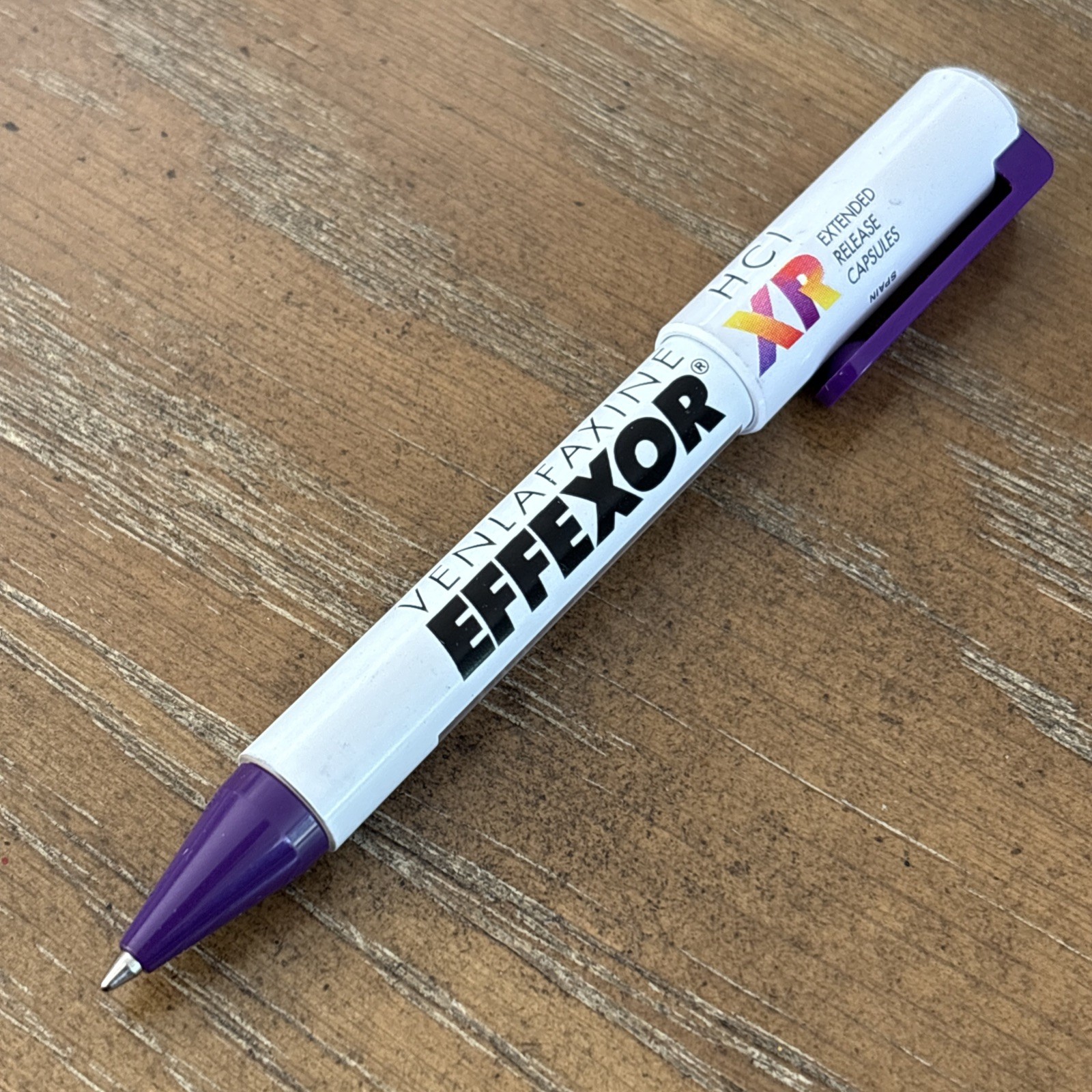Effexor XR Drug Rep Pharmaceutical Advertisement Black Ink Pen