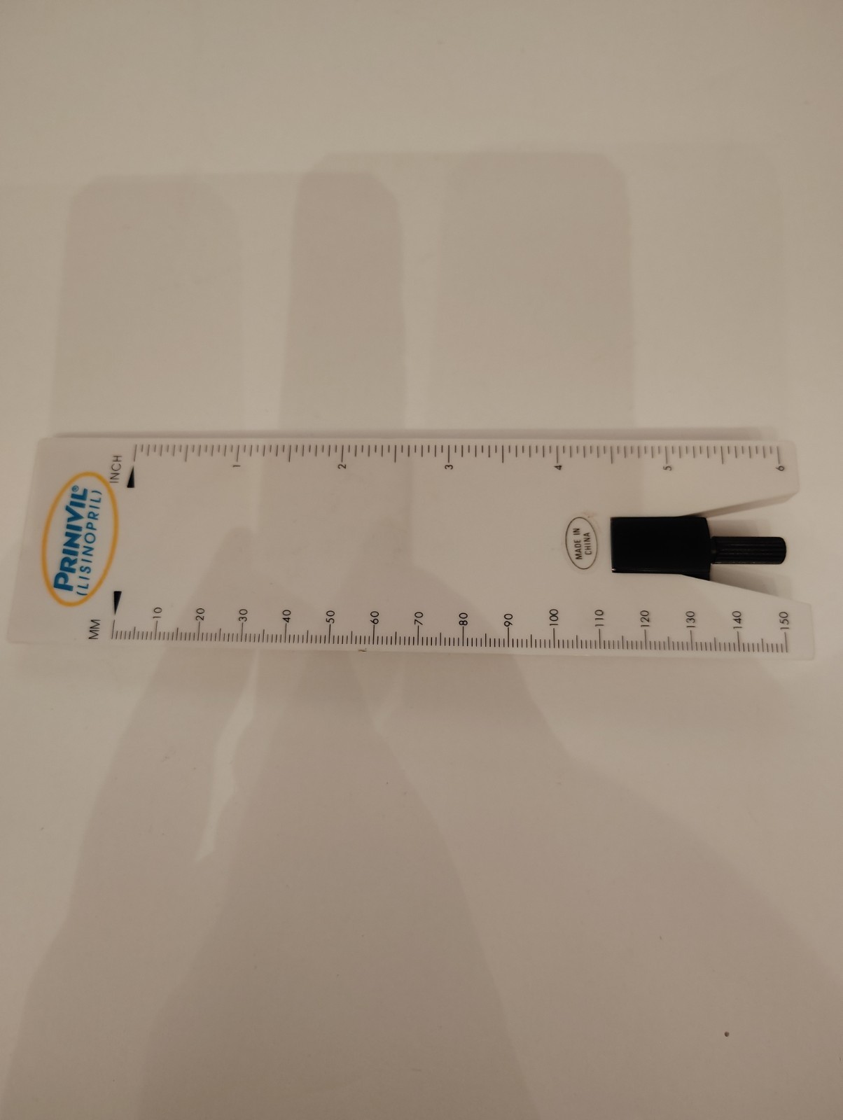 Rare Prinivil promotional ECG Ruler distributed by pharmaceutical reps