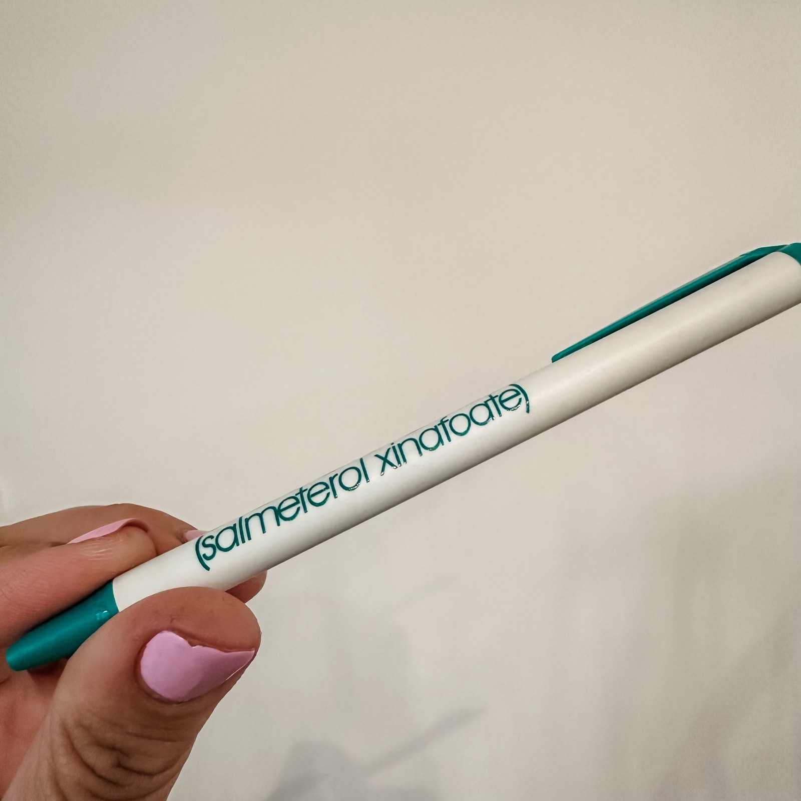 Metal Serevent Pen Green Drug Rep Pharmaceutical Promo Advertising Rare