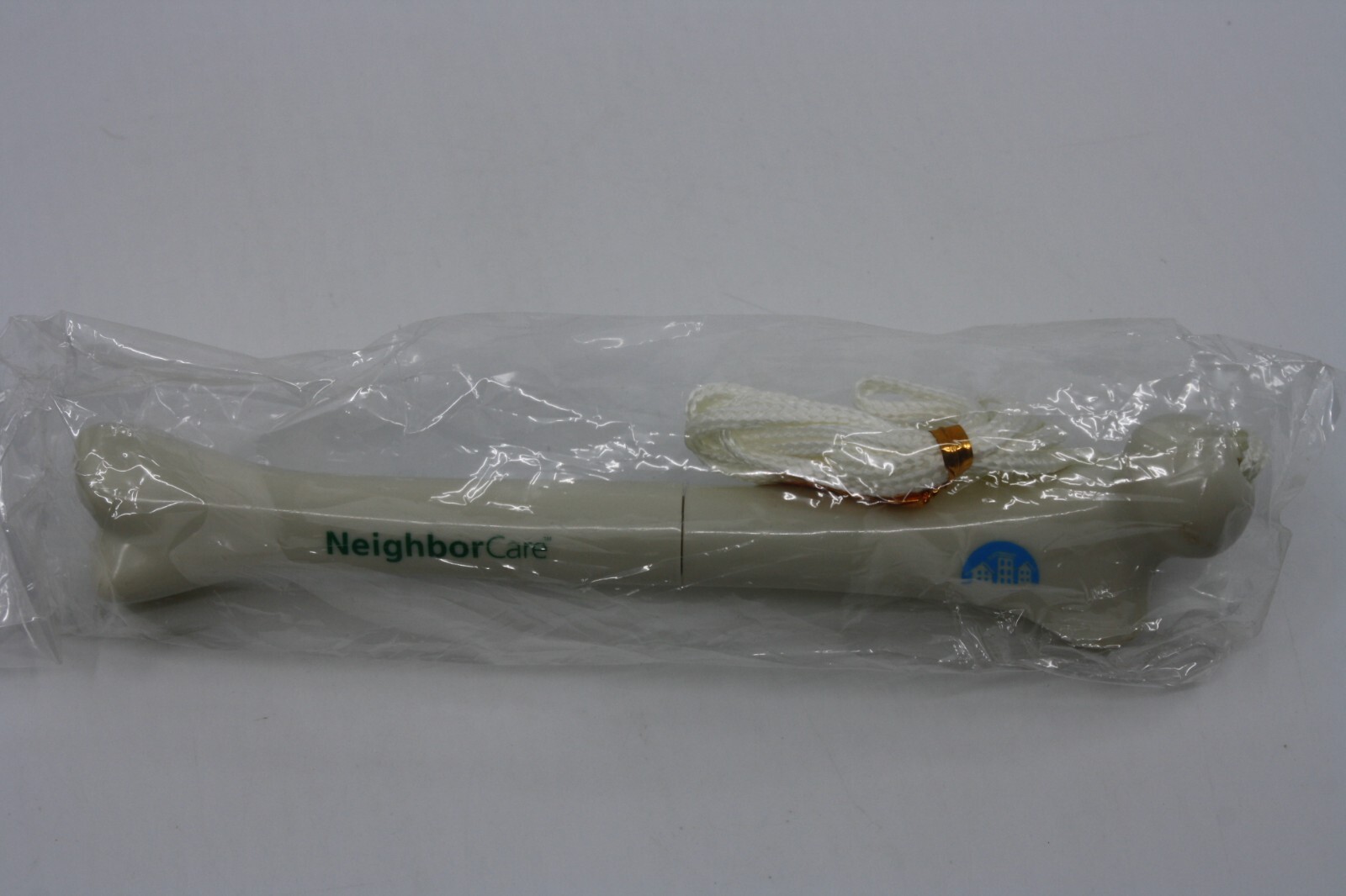 Bone Shape Pen NIP Neighbor Care Pharmaceutical Drug Rep Neck String Spec Sample
