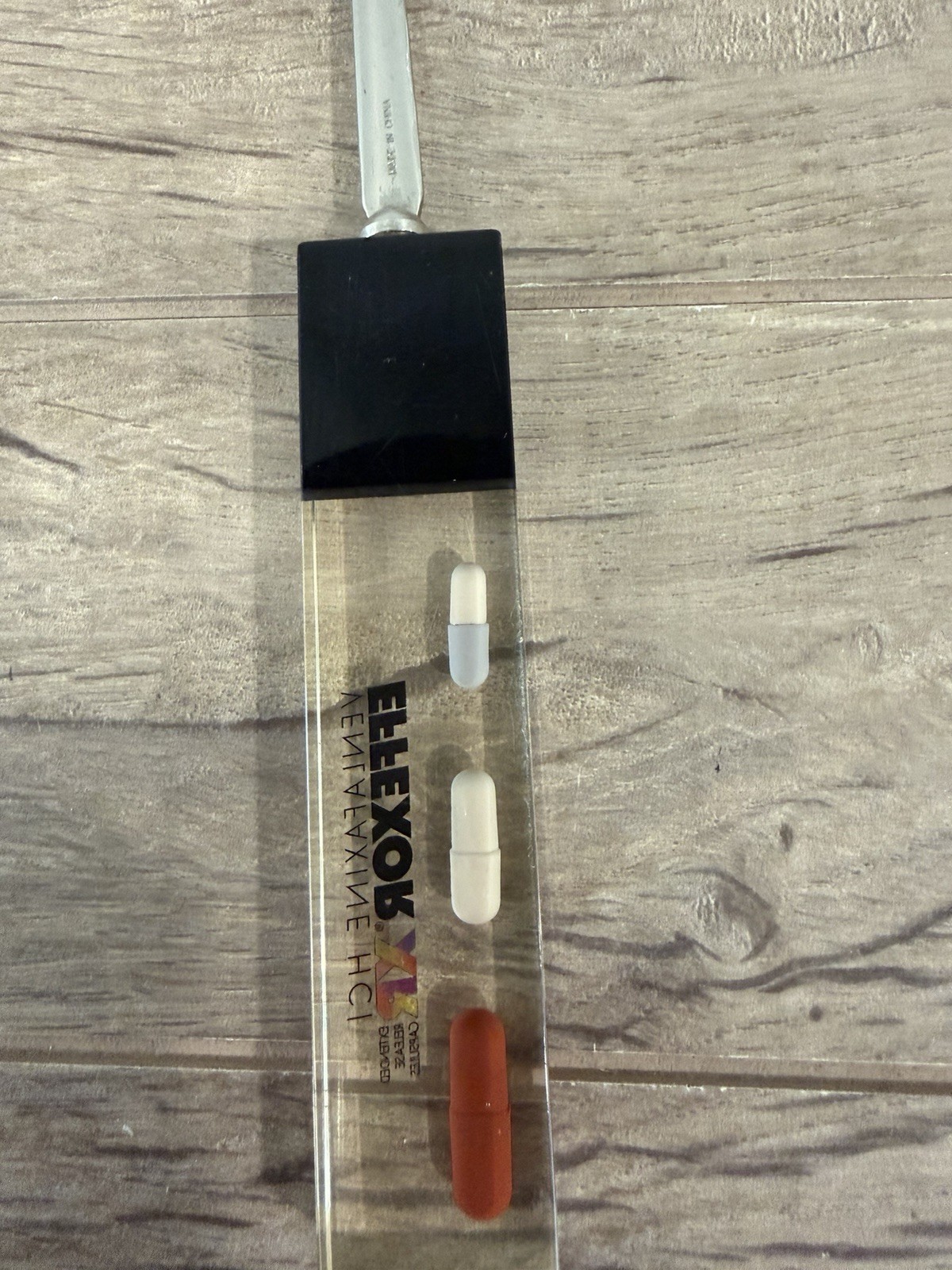 Drug Rep Promo Letter OpenerVENLAFAXINE HCI EFFEXOR XRLucite Encased Capsules