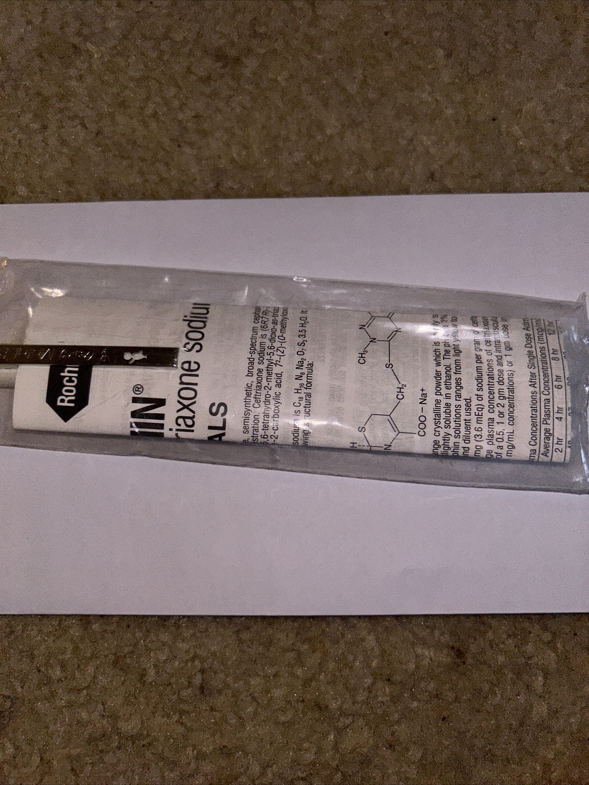 Vintage Rocephin Pharmaceutical Drug Rep Pen. Sealed. Roche