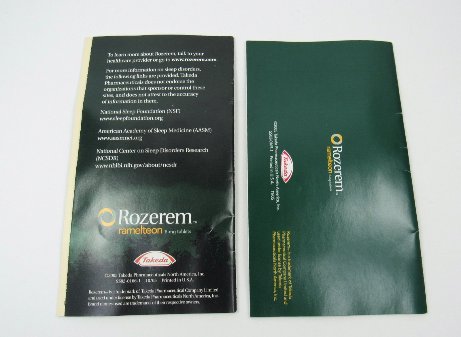 Rozerem 9 Pc Drug Rep Lot Pouch PENS Magnet Ear Plugs Sleep Diary Info Brochure