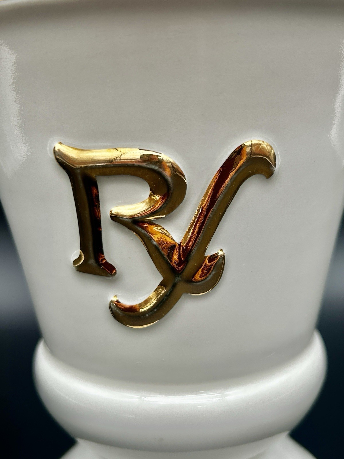 Vintage Owens Illinois RX Porcelain Mortar & Pestle Pharmacy Advertising Piece