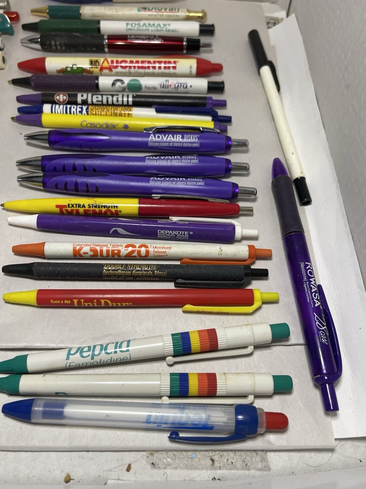 Vintage Pharmaceutical Drug Rep Advertising Pen Lot 50+ Pens & Pencils