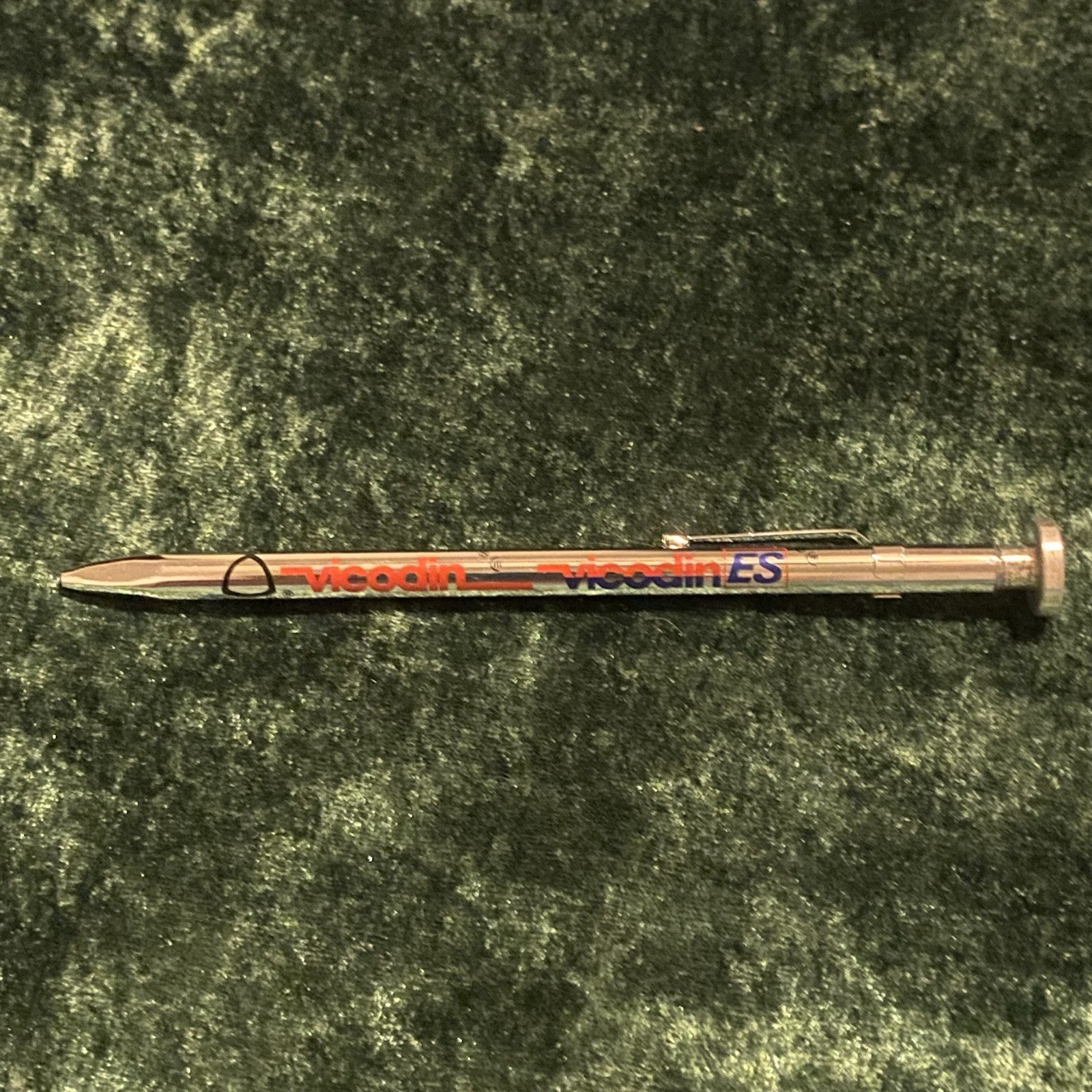 Promotional Ballpoint Pen for the Medication Vicodin ES (dry of Ink) Collectable