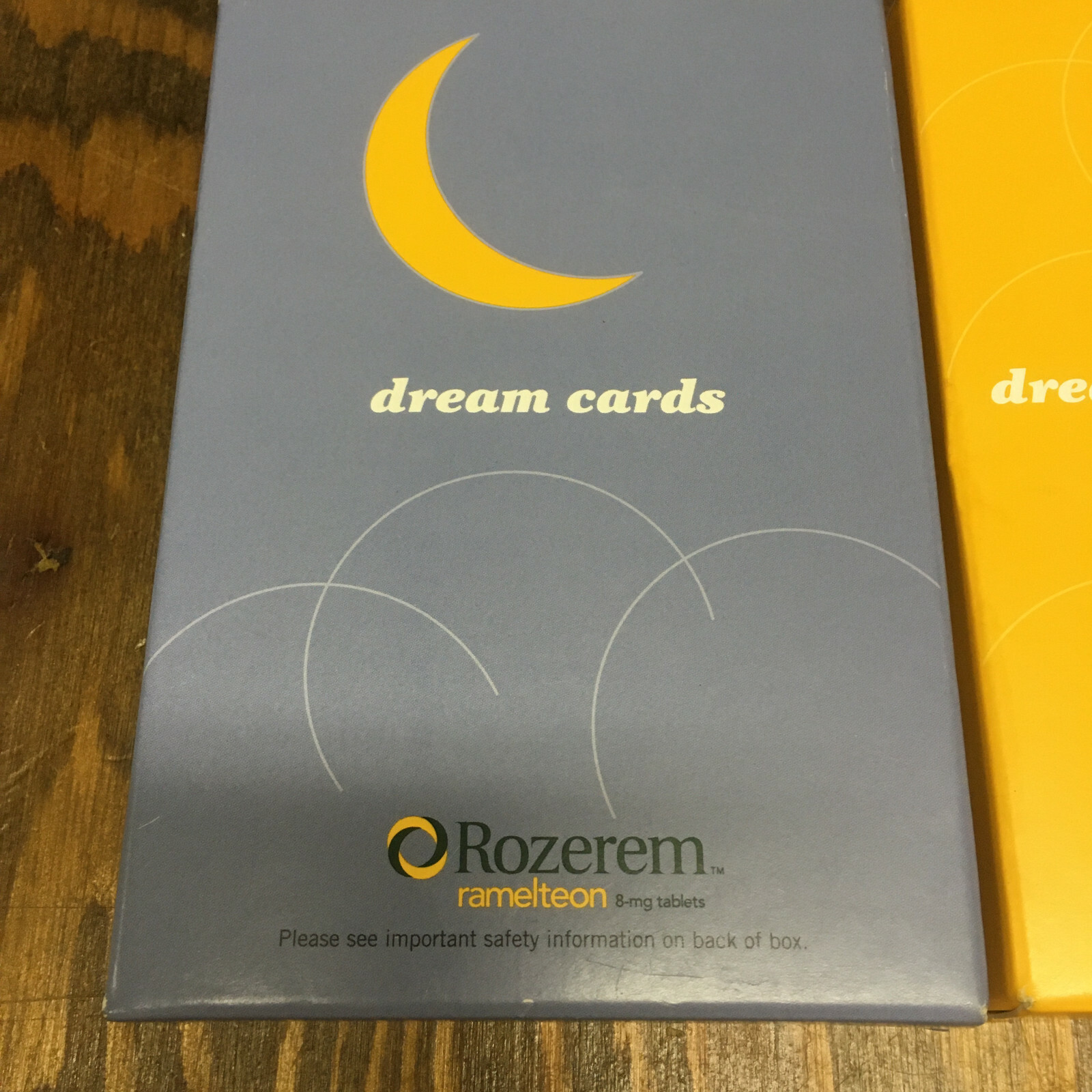 Pharmaceutical promo item Rozerem dream of sleep cards dream cards