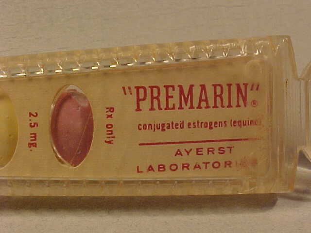 Vintage Averst Laboratories “Premarin” Drug Advertising Letter Opener Magnifier