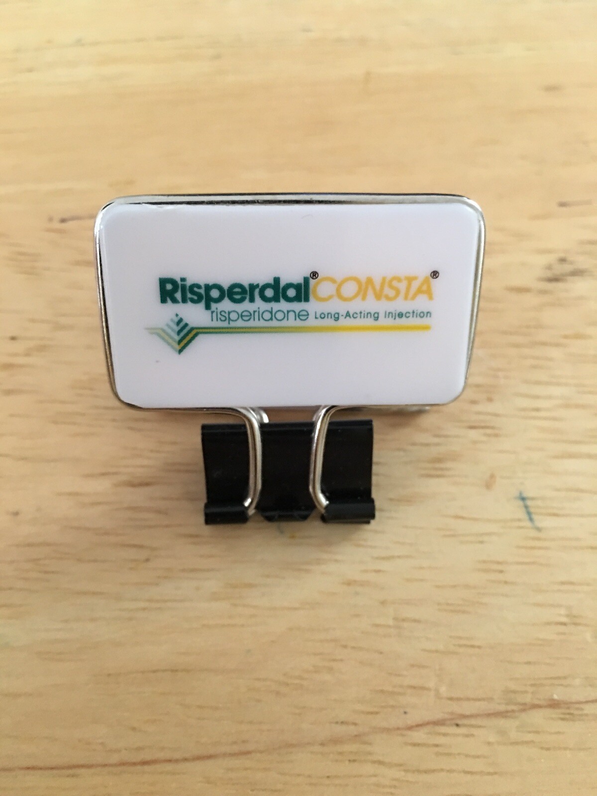 (8)RISPERDAL Binder Clip Paper Clip Drug Rep Pharma Pen Limited Collectible