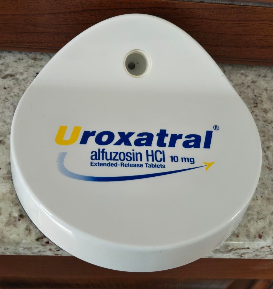 RARE 80’s UROXATRAL ALFUZOSIN PHARMACEUTICAL DRUP REP PROMO GIANT PEN AND HOLDER