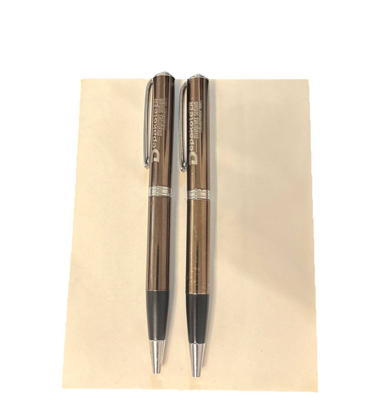 Pharmaceutical Pen Depakote ER drug rep Twist Point Heavyweight Brown Silver Lot