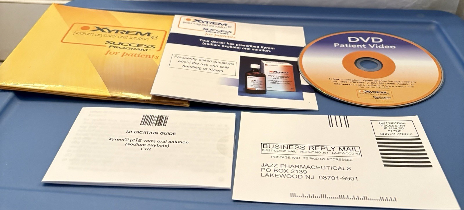 VTG XYREM ‘SUCCESS PROGRAM FOR PATIENTS ” DVD KIT PHARMA REP LOGO NEW SEALED