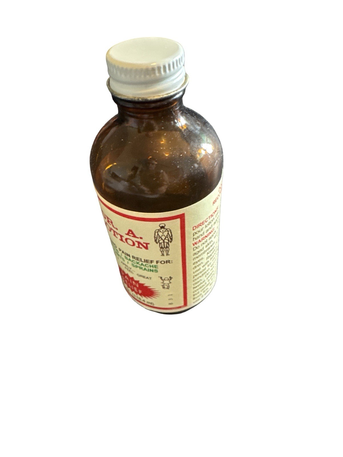 Vintage Dr A Lotion Bottle Box Apothecary Pain Relief Pharmacy Set Advertisement