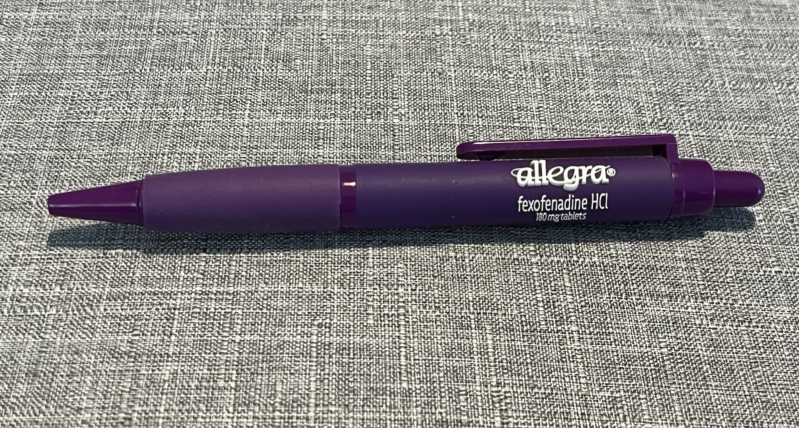 Allegra DRUG REP eye-catching chunky pen – RAISED LOGO – Free Shipping!