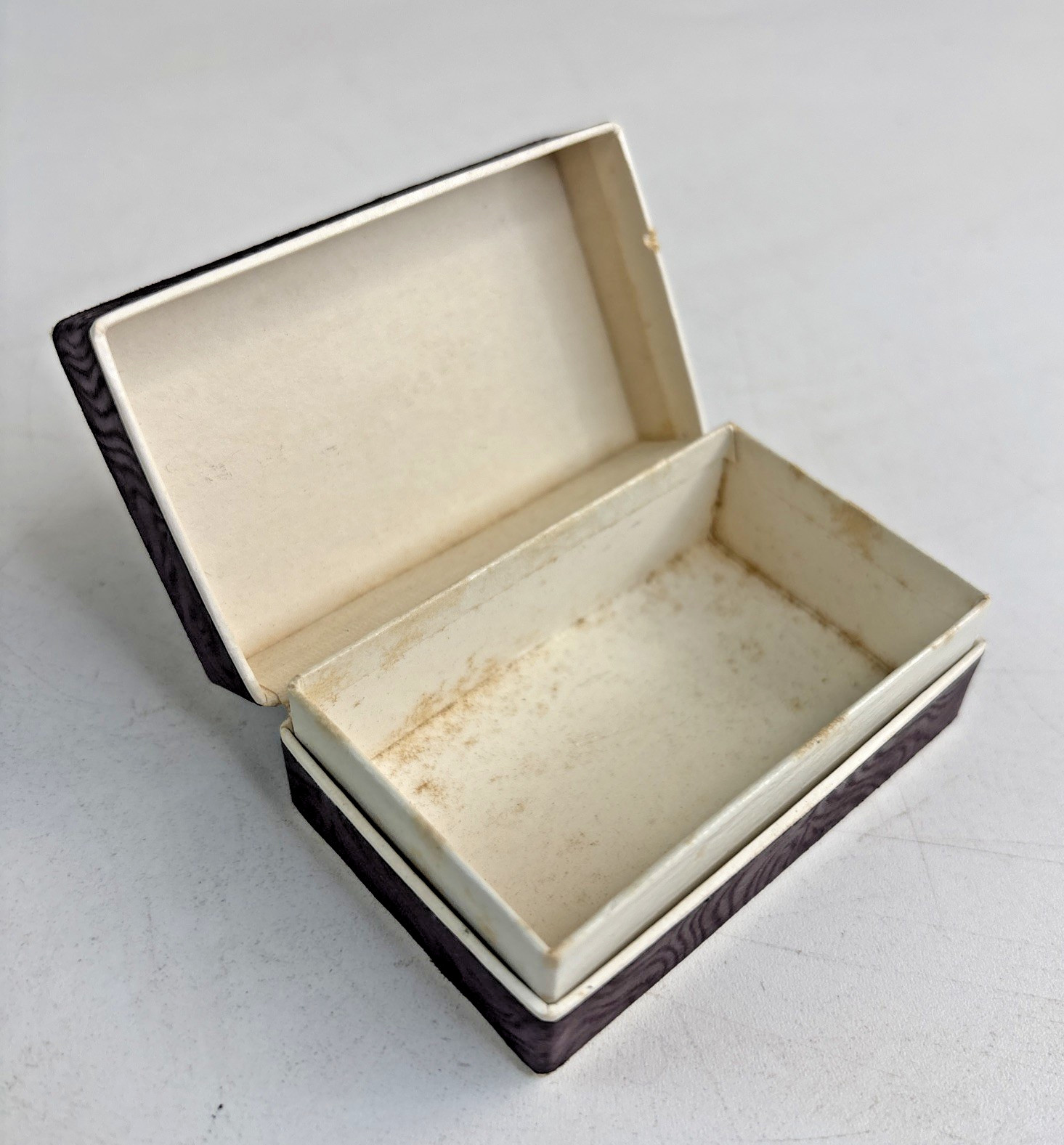Vintage Dennis Drug Store Pharmacy Prescription Pill Box Cardboard Hinged Lid