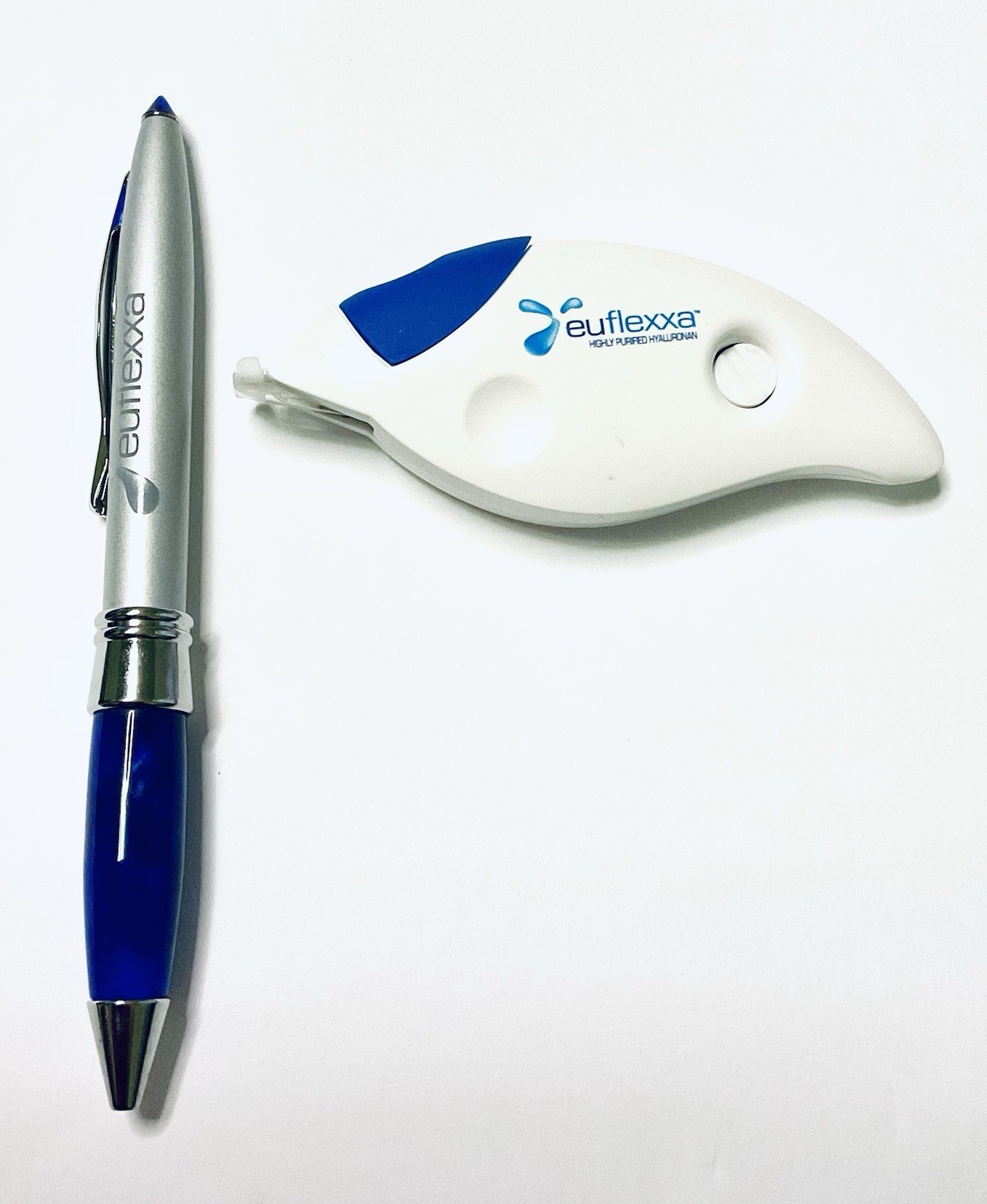 EUFLEXXA PHARMACEUTICAL REP RETRACTABLE REFILLABLE PEN & CORRECTION TAPE PROMO
