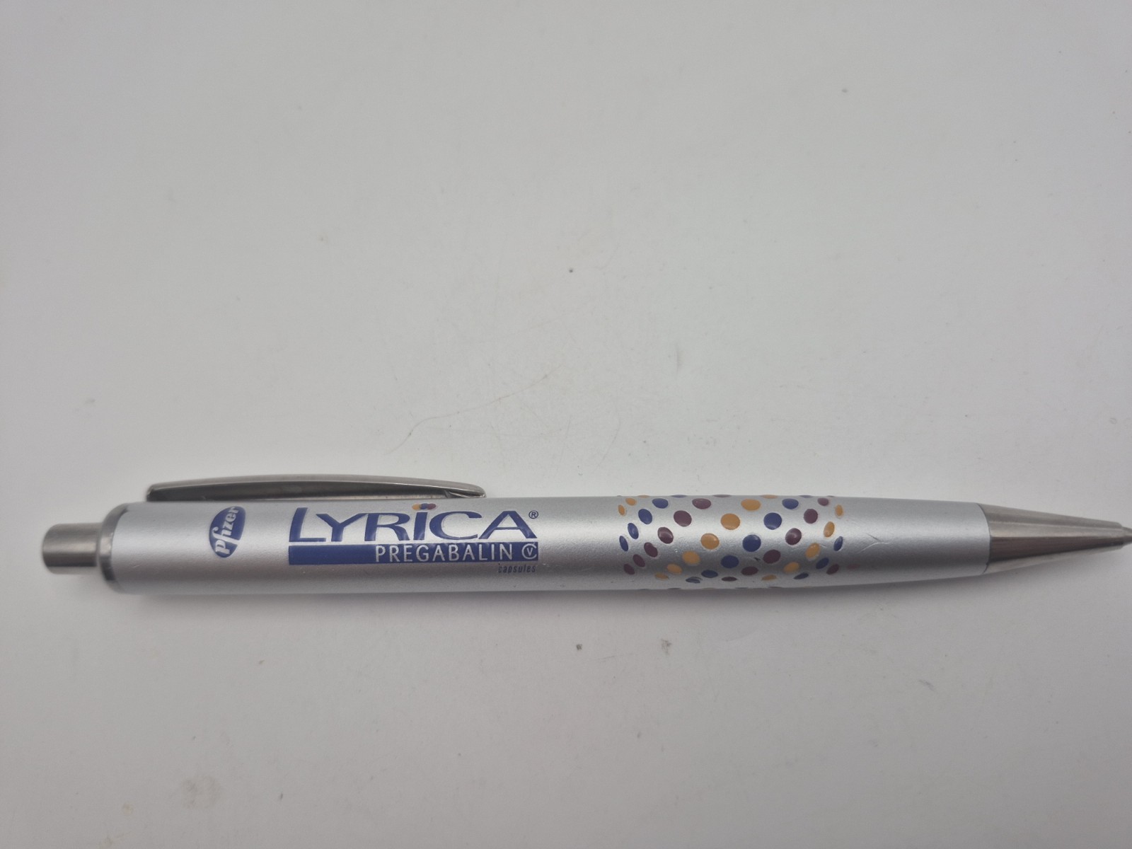 Pfizer Lyrrica Pre Gamblin Ball Point Pen Black Ink Nice Design Works