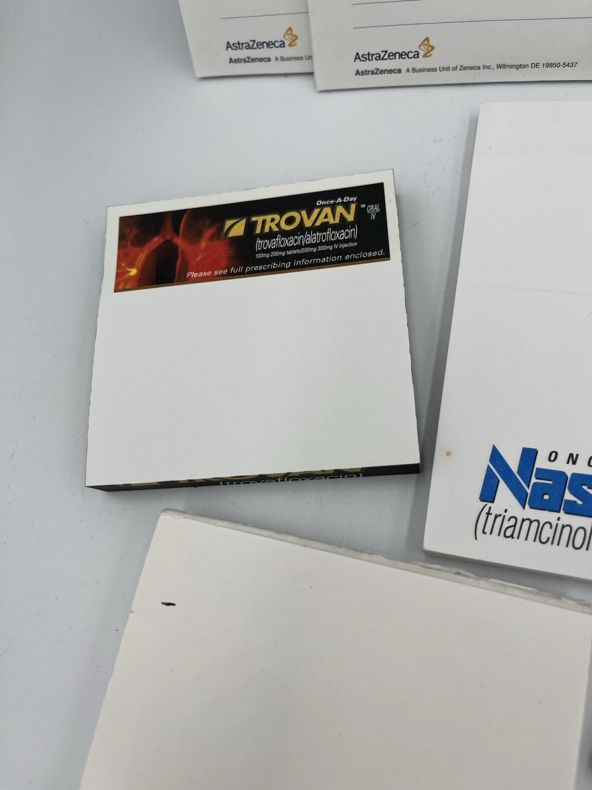 VTG Lot Of 10 Pharma Drug Rep Notepads, Post-It Notes Vioxx Accolate More