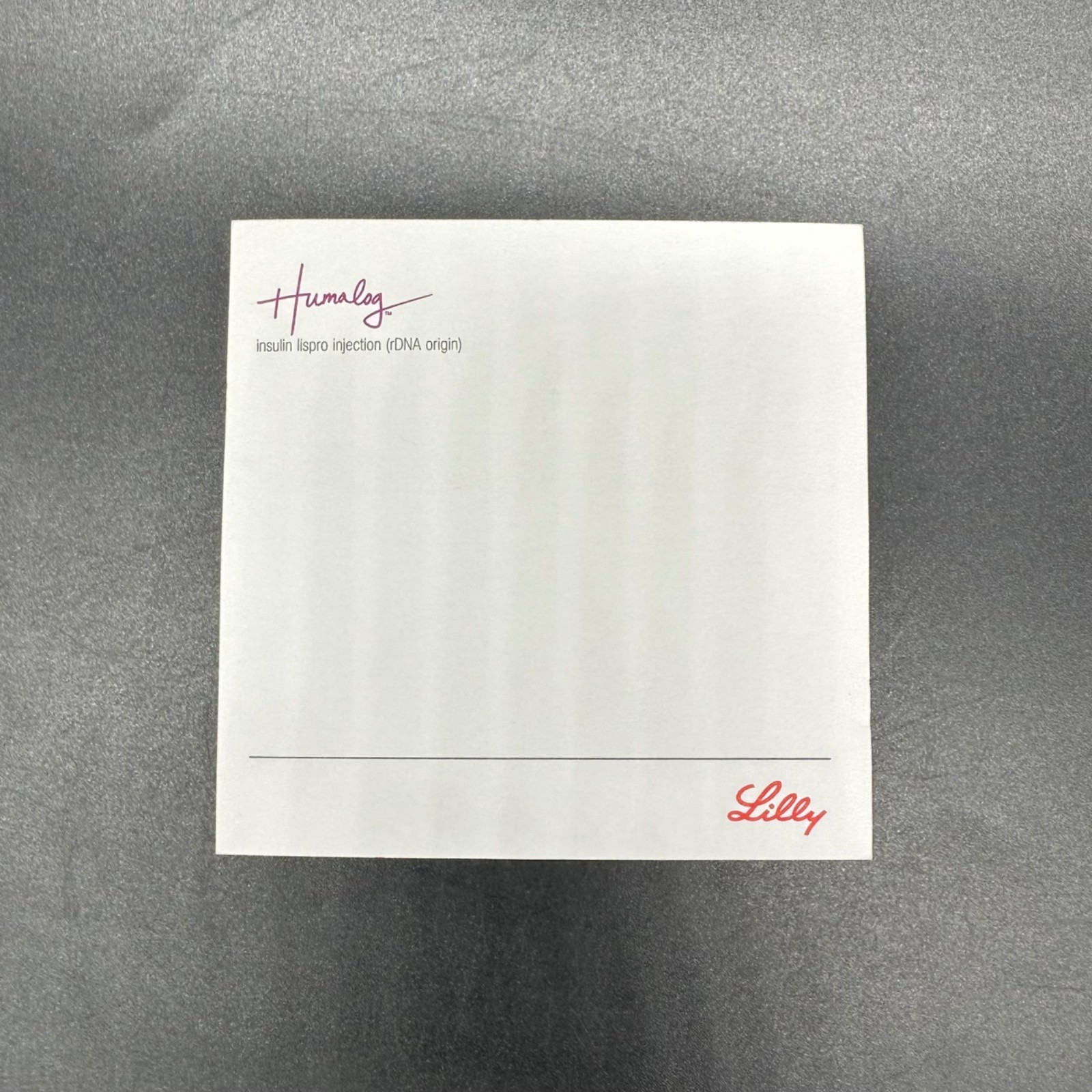 Humalog Sticky Notes Lilly Pharmaceutical Rep Promo Pad Advertising Merch