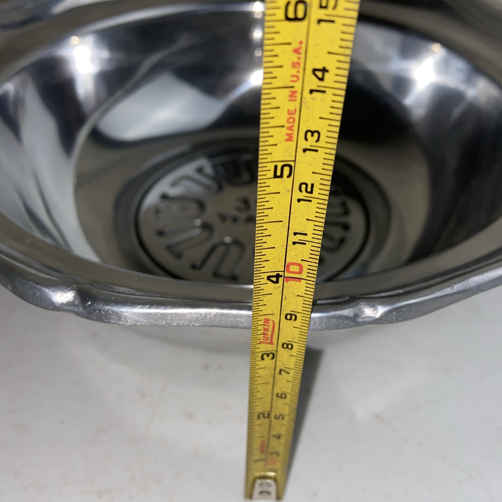 The Upjohn Company 35 Year Pewter Service Award Engraved Bowl 11”x3.5”