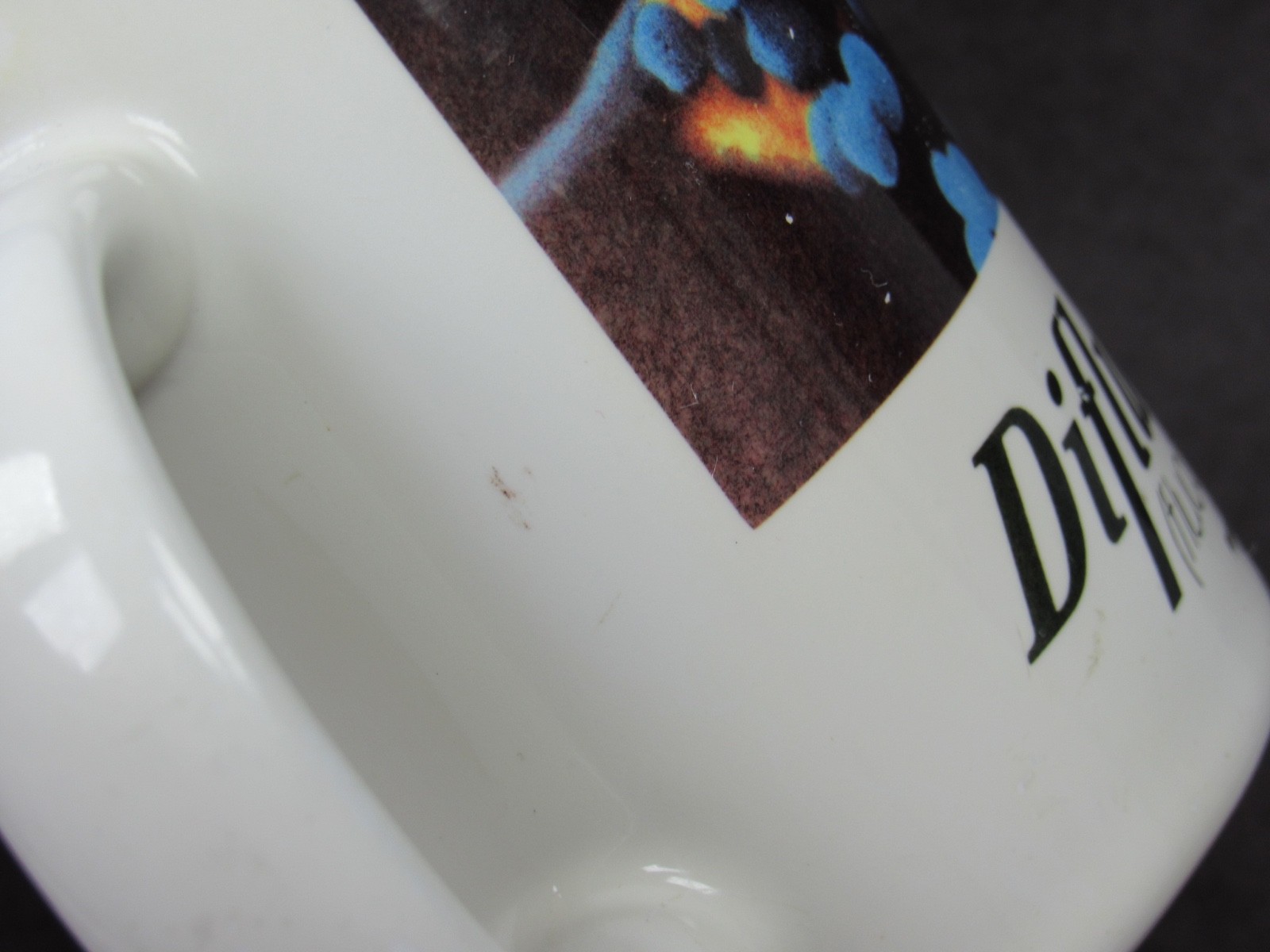 Diflucan Mug Drug Rep Pharmaceutical Promo Advertising Colorful Fungus Design
