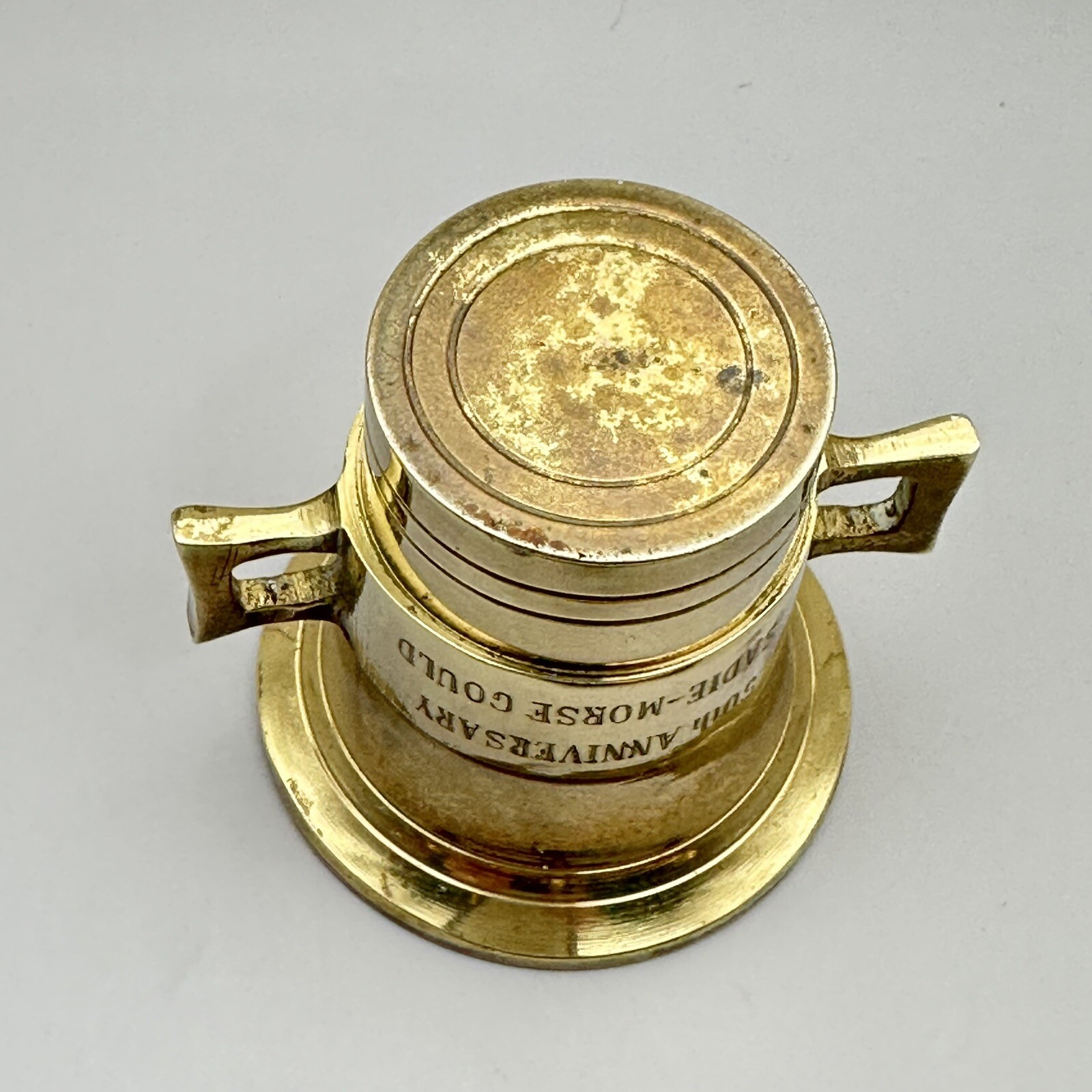 Apothecary Mortar & Pestal Herbs Spices Pharmacy Medical Sadie Morse Gould Brass