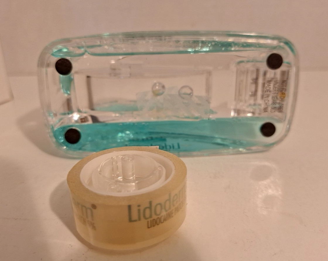 Drug Rep liquid tape dispenser Lidoderm pharmaceutical collectibles rare~NEW !