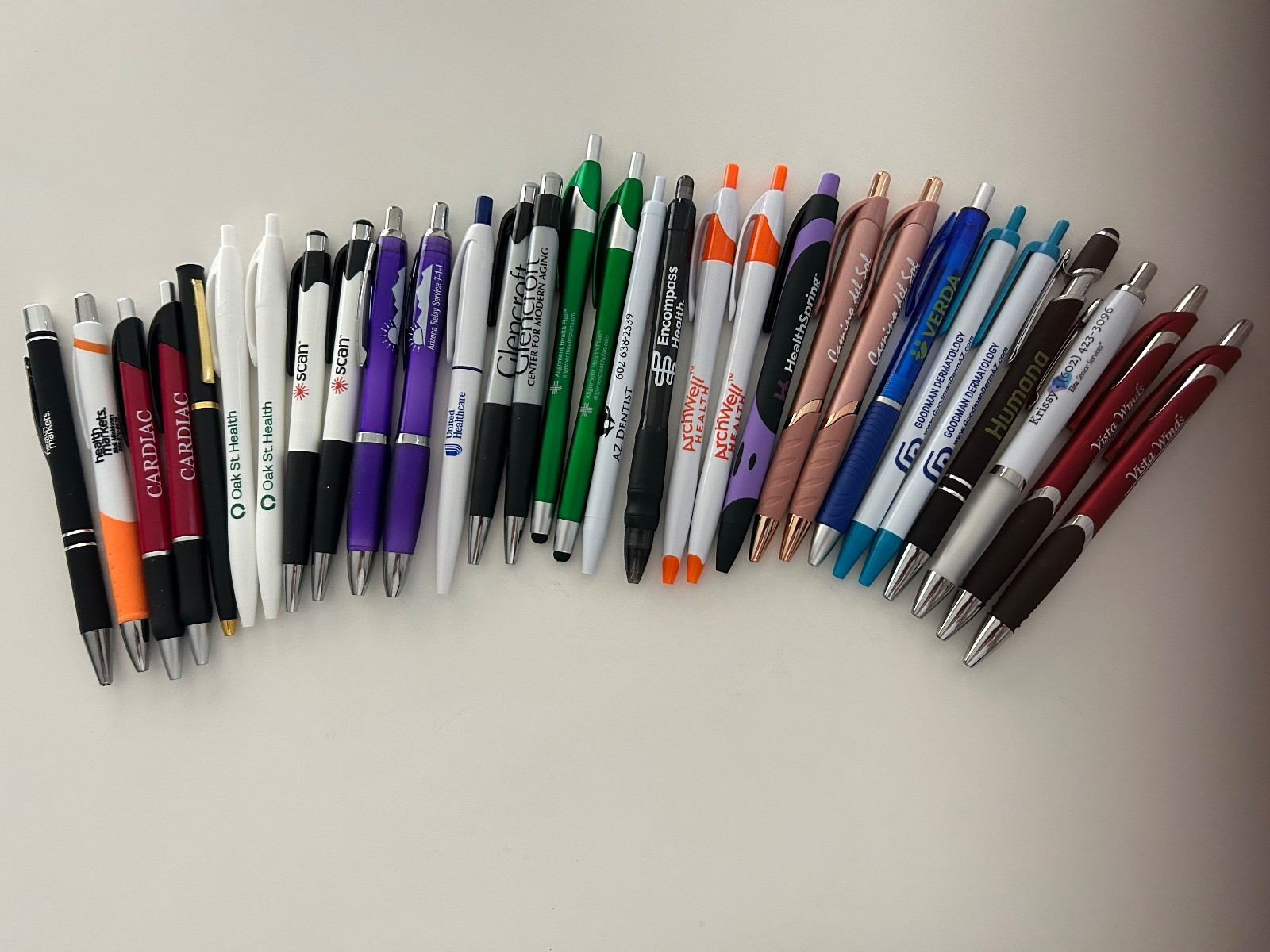 30 Lot Promo PENS Healthcare,Medical Service, Aging,Senior Living,Funeral,Health