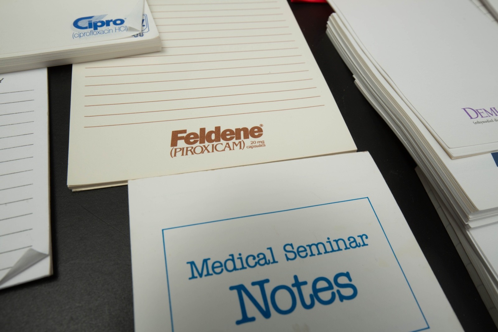 Vtg Drug Rep Pharmaceutical Partial Sticky Notes Notepads Ephemera Pharma Lot