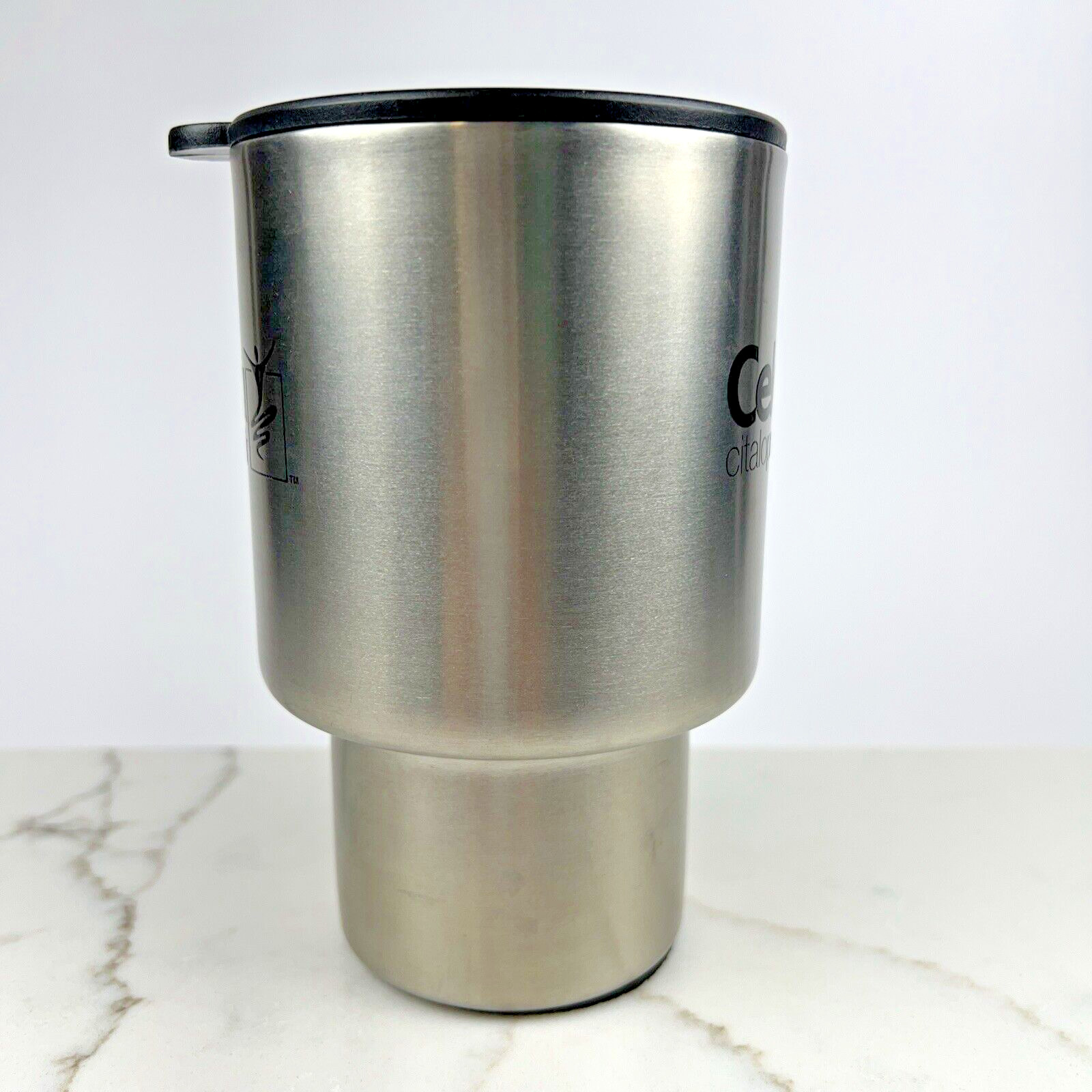 Celexa Pharmaceutical Advertising Travel Mug Stainless Steel 1998 Vintage RARE