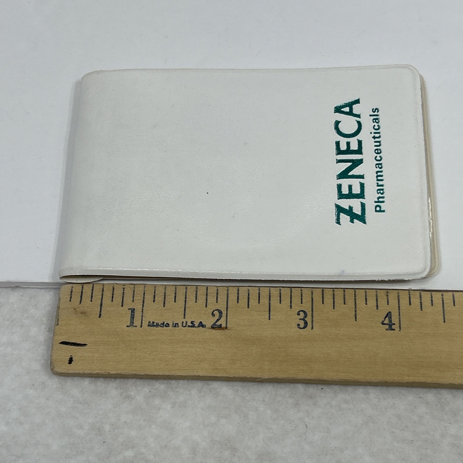 Zeneca Pharmaceuticals Notepad Notes Drug Rep Flap Book White 4″ x 3″ Paper Pad