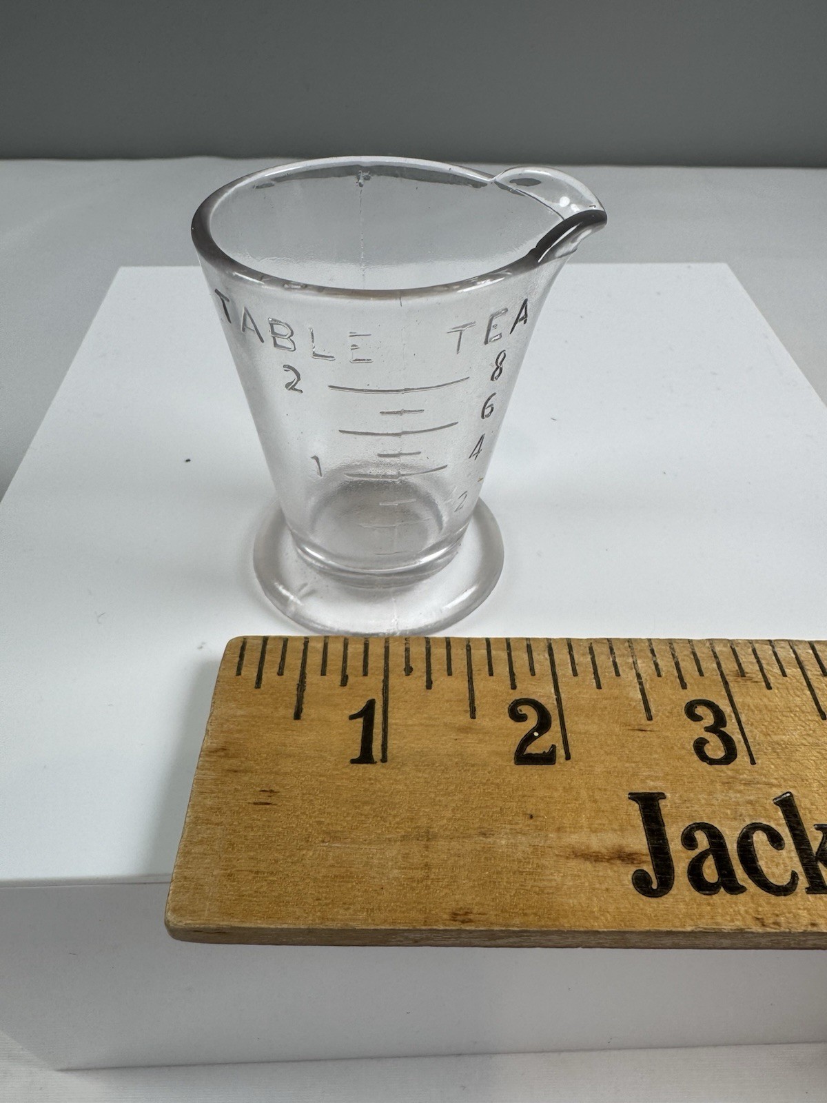 Tea Table Measuring Shot Glass Vintage