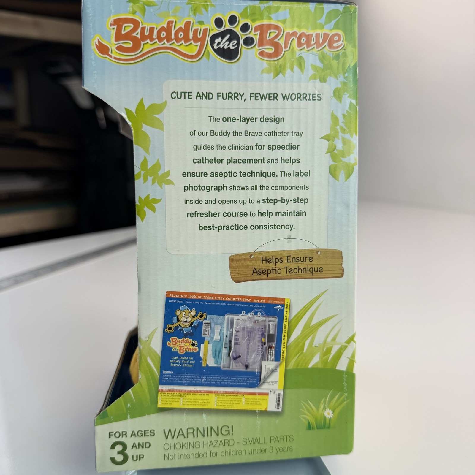 NIB 2011 Medline Buddy the Brave Plush Lion Cub Medical Promo ERASE CAUTI Mascot