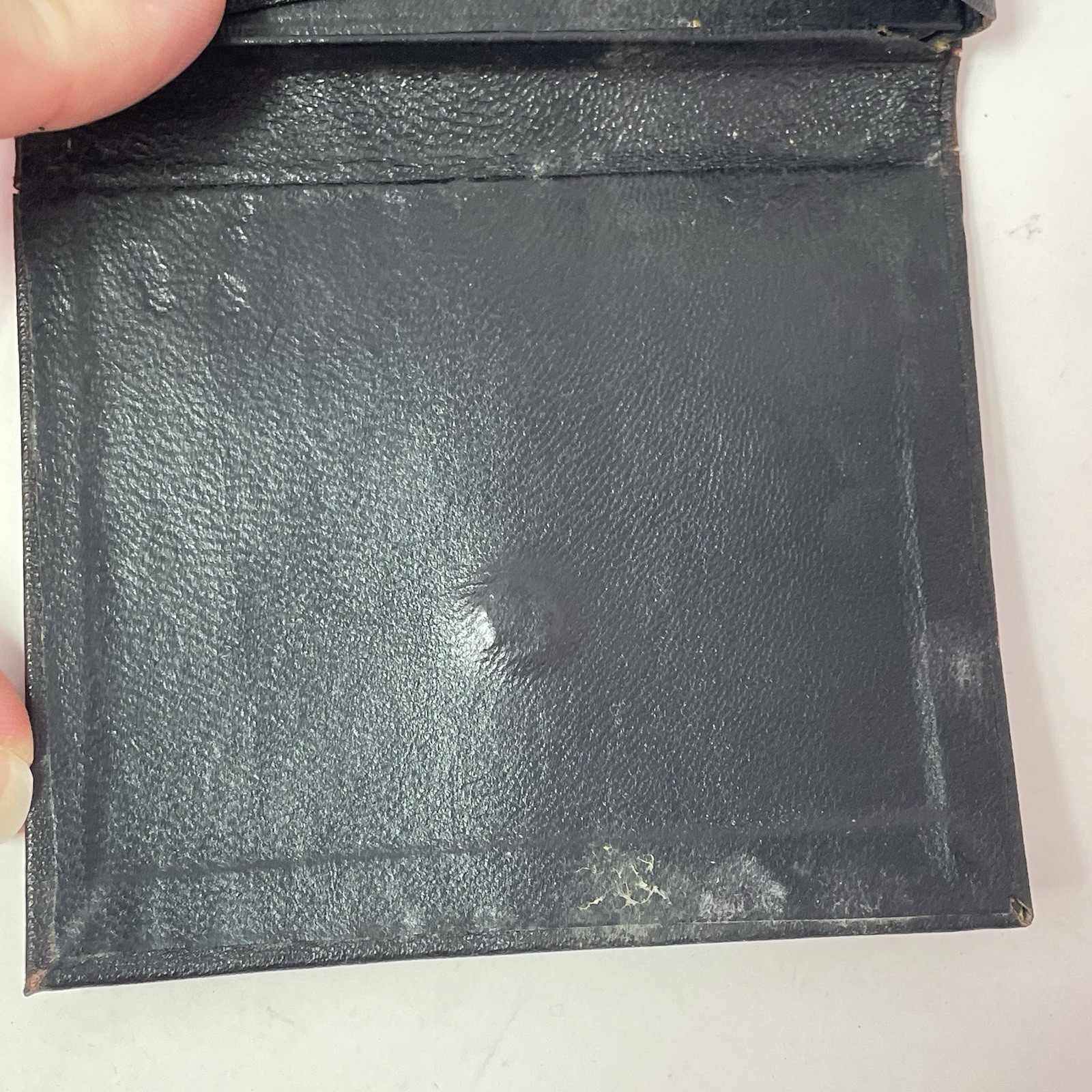 EMPTY Antique Leather Physician’s Folding Wallet Case – Vintage Medical Field
