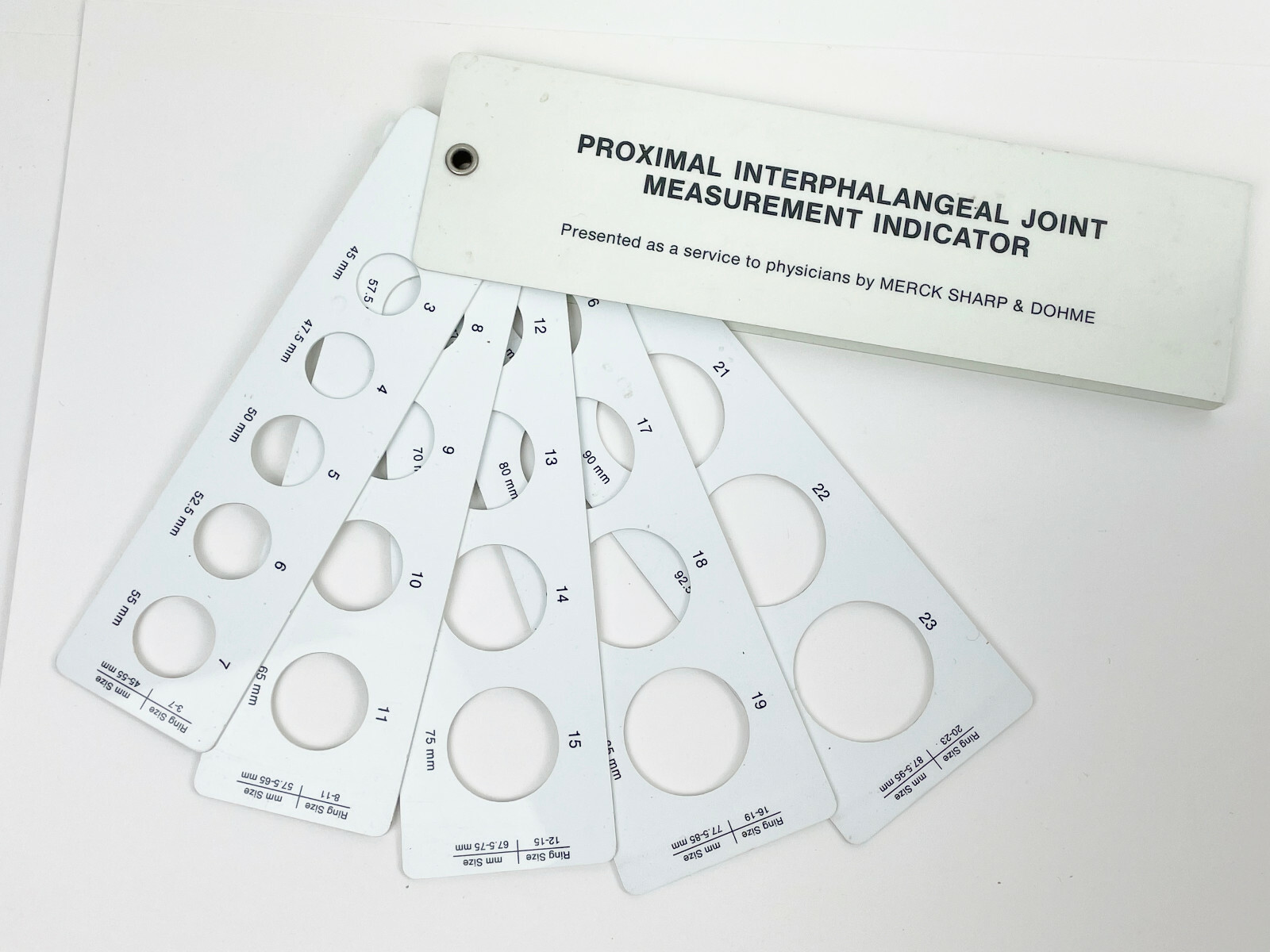INDOCIN – PROXIMAL INTERPHALANGEAL JOINT MEASUREMENT INDICATOR – MERCK