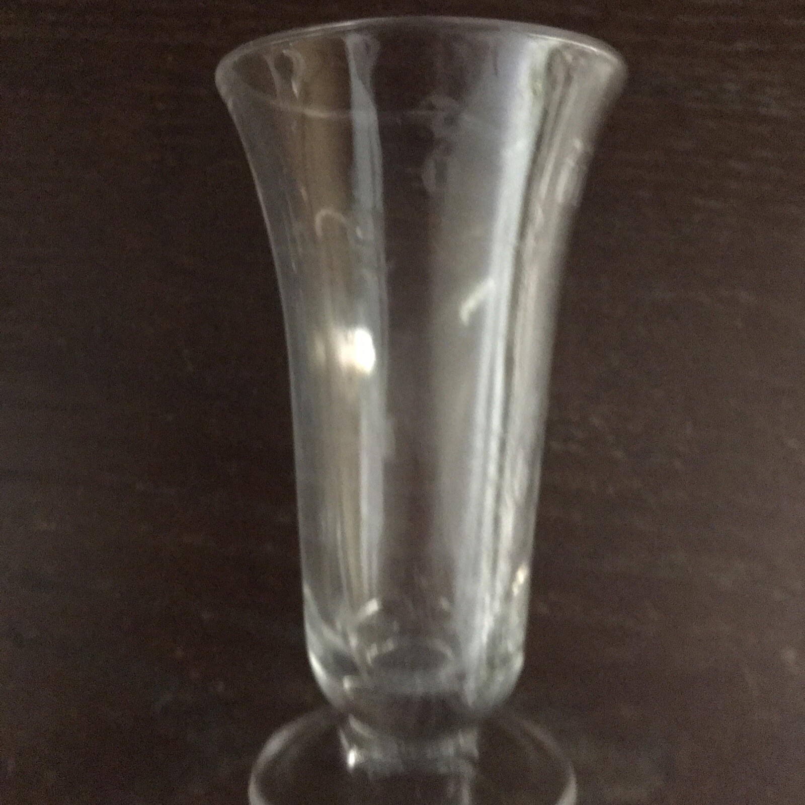 1940’s Mortar Pestle Clear Glass Beaker Apothecary Etched Footed Spout Mixology