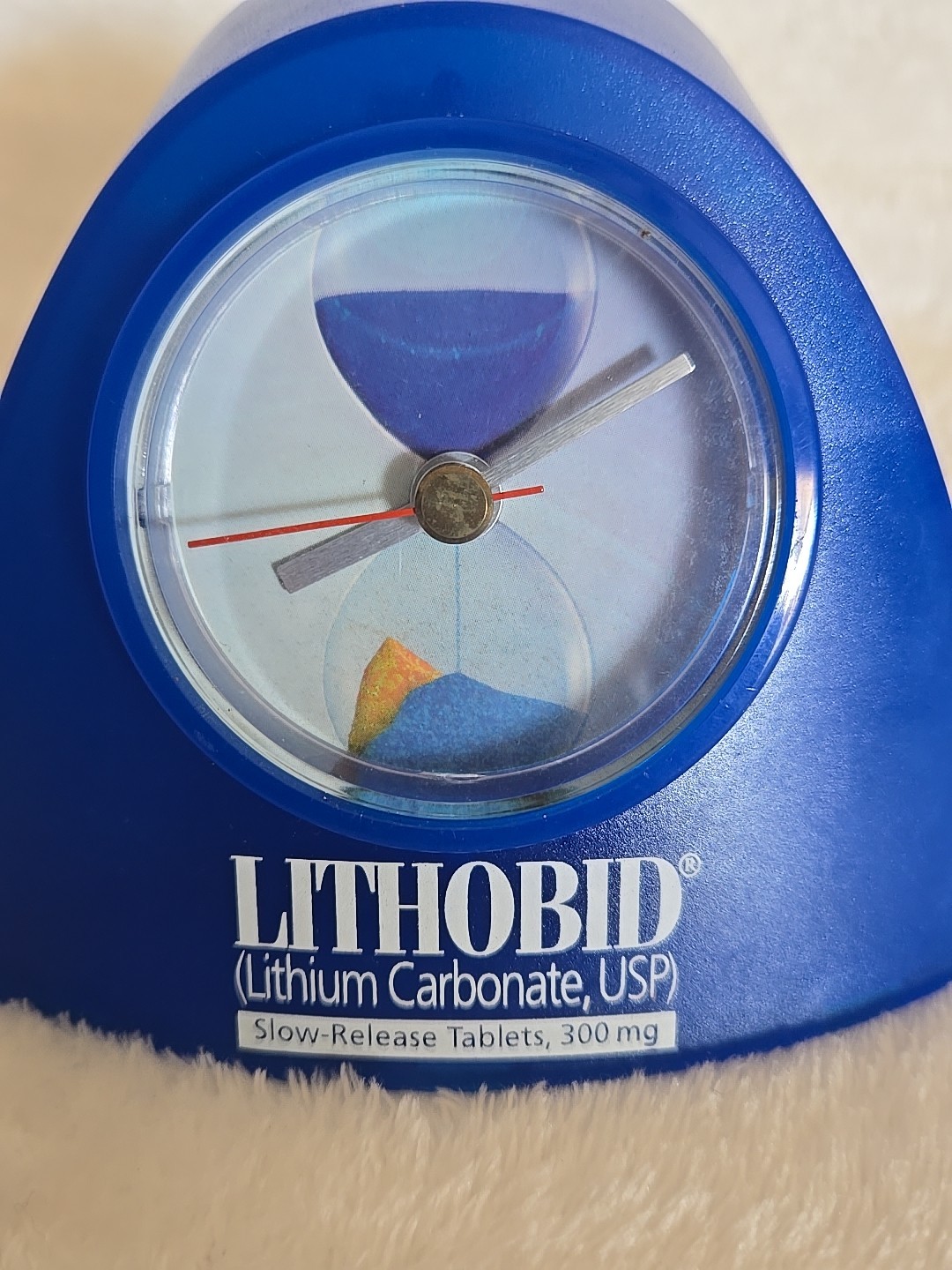 Rare Vintage Pharmaceutical Drug Rep Promo Item – Lithobid Clock