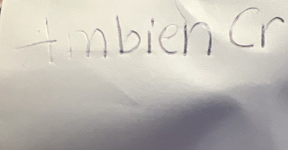 Ambien CR drug rep pharma promo pen low ink