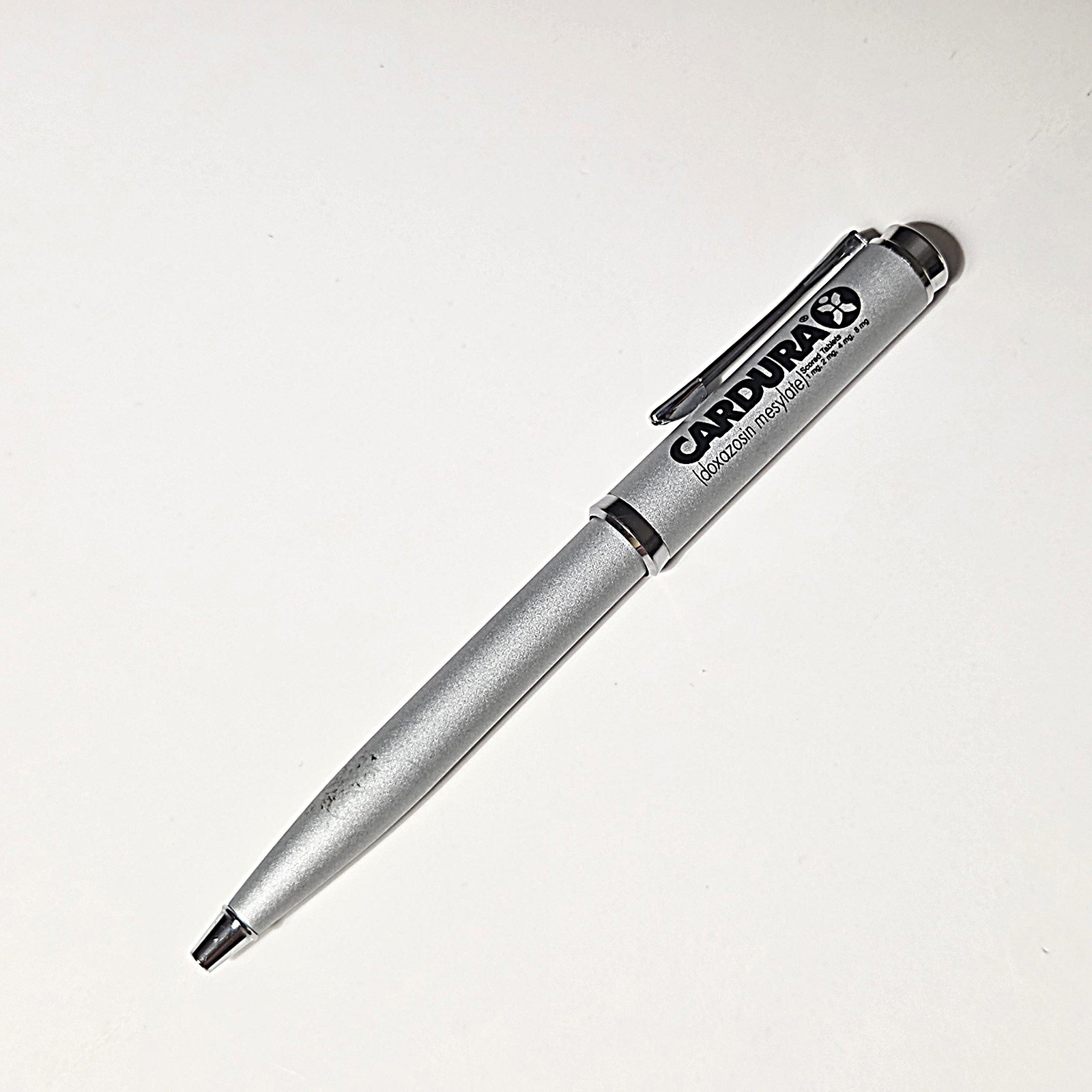 Vintage Cardura Heavy Metal Pharmaceutical Drug Rep Pen