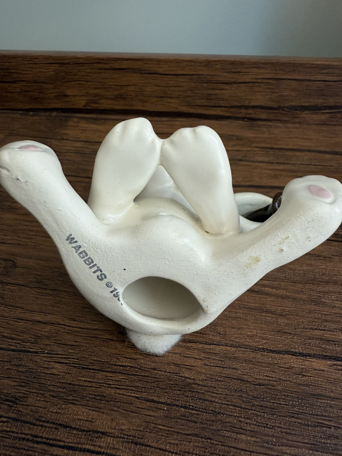RARE Vintage 1986 Pharmacy Wabbits Rabbit w/Separate Rx Mortar Pestle 2 Pieces