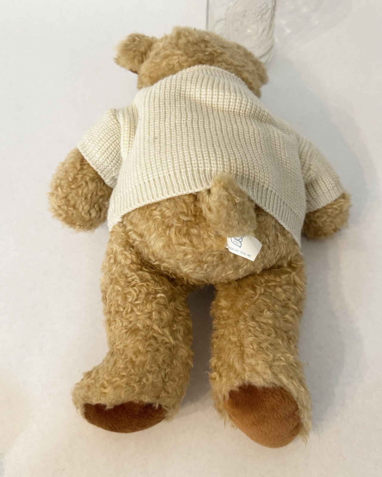 Vintage Roche Pharmaceutical Merch Advertising Teddy Bear Plush Sweater 14” 2000