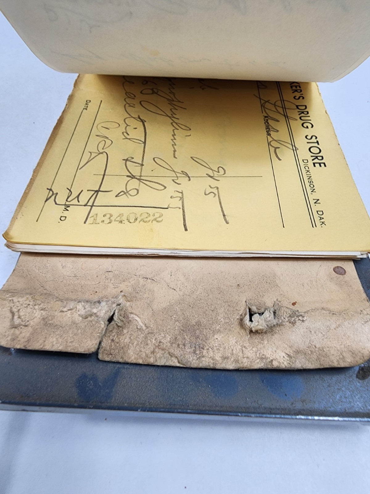 Prescription Atlas Rx Pad Paper Apothecary Druggist Pharmacy Medicine 1949